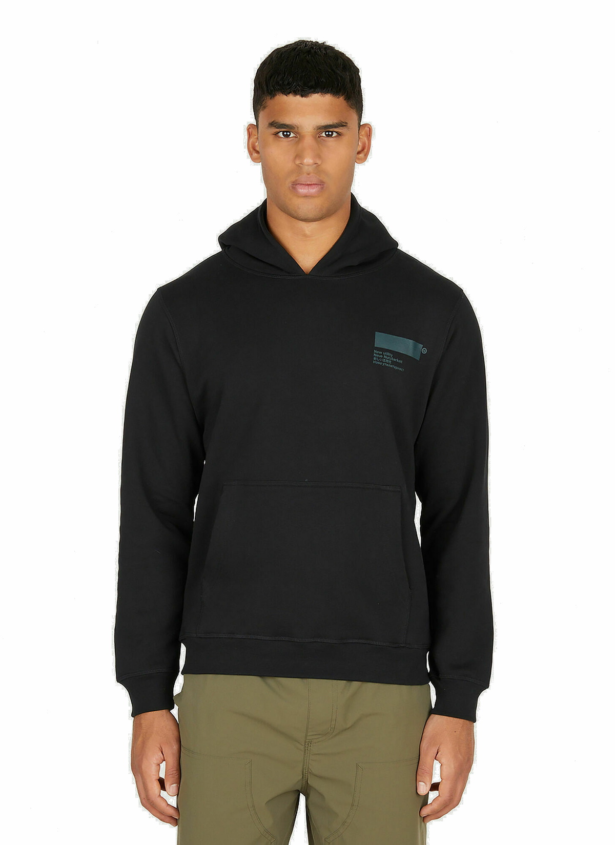 Standardised Hooded Sweatshirt in Black AFFXWRKS