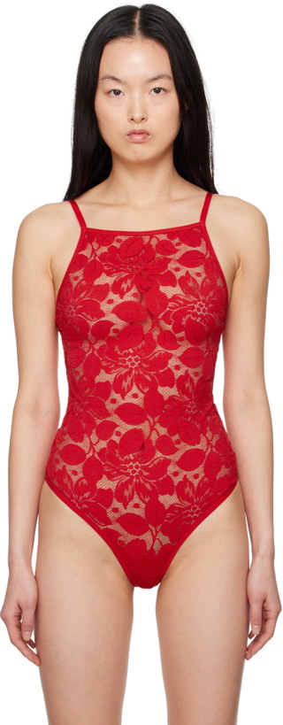 Photo: Yasmine Eslami Red Zoe Bodysuit