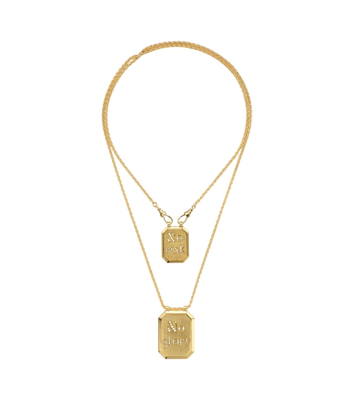 Photo: Marie Lichtenberg No Risk No Glory 18kt gold necklace with diamonds