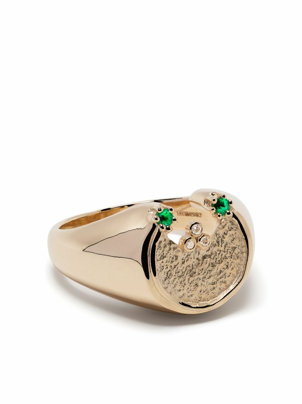 Pascale Monvoisin 9K Yellow Gold Mira Emerald And Diamond Ring
