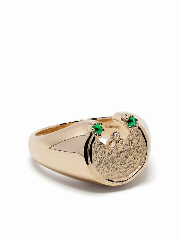 Photo: Pascale Monvoisin 9K Yellow Gold Mira Emerald And Diamond Ring