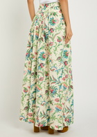 Etro Floral-print Cotton-poplin Maxi Skirt Multicoloured 1