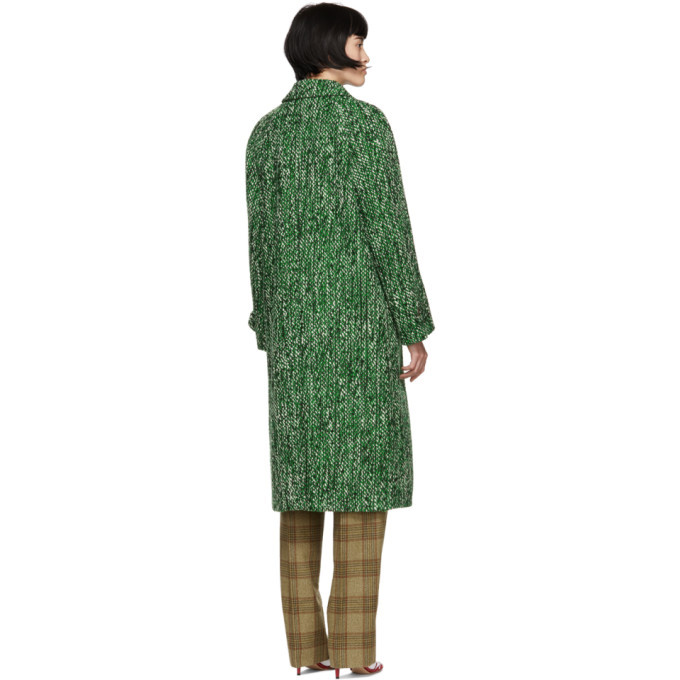 Gucci Green NY Yankees Edition Tweed Coat Gucci
