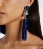 Jennifer Behr Embellished fringed drop earrings