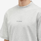 Han Kjobenhavn Men's Distressed Logo T-Shirt in Distressed Grey Melange