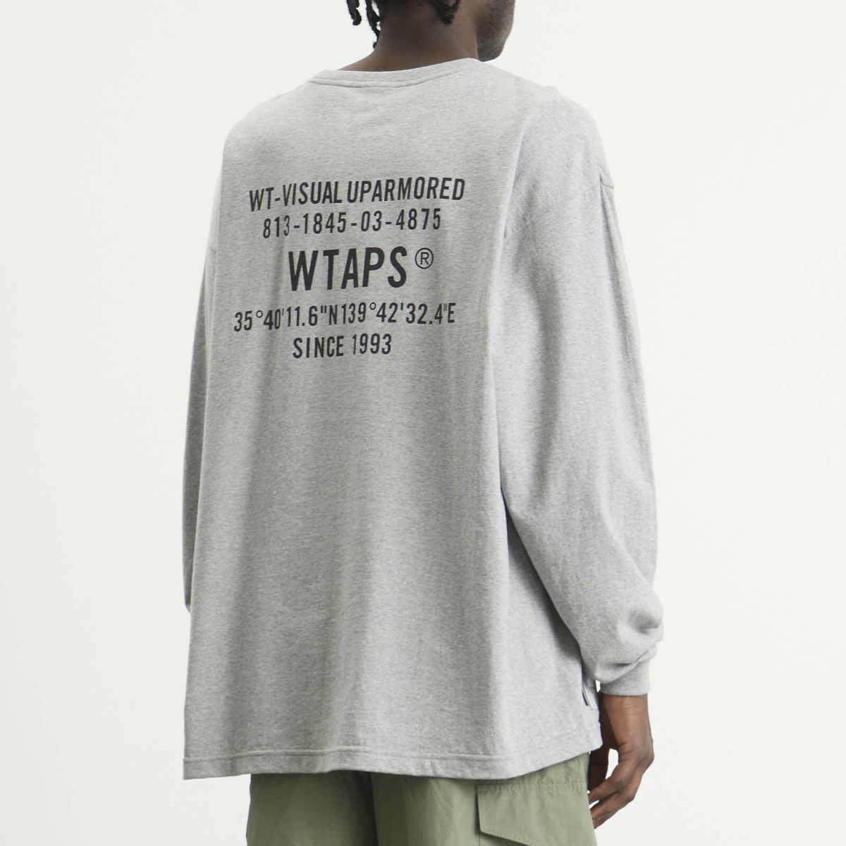 WTAPS Men's Spec Long Sleeve T-Shirt in Ash Gray