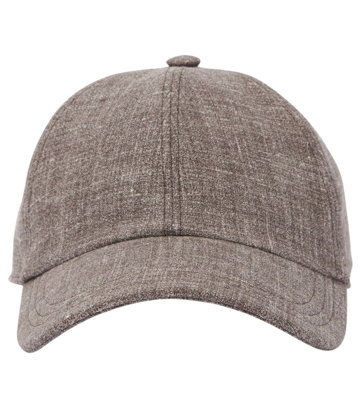 Photo: The Row Caspian silk, linen, and wool baseball cap