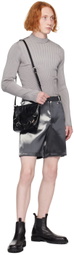 Mugler Gray Sculpting Sweater