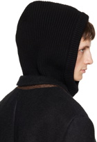 Rick Owens Black Hood Beanie