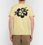 Universal Works - Printed Cotton-Jersey T-Shirt - Men - Yellow