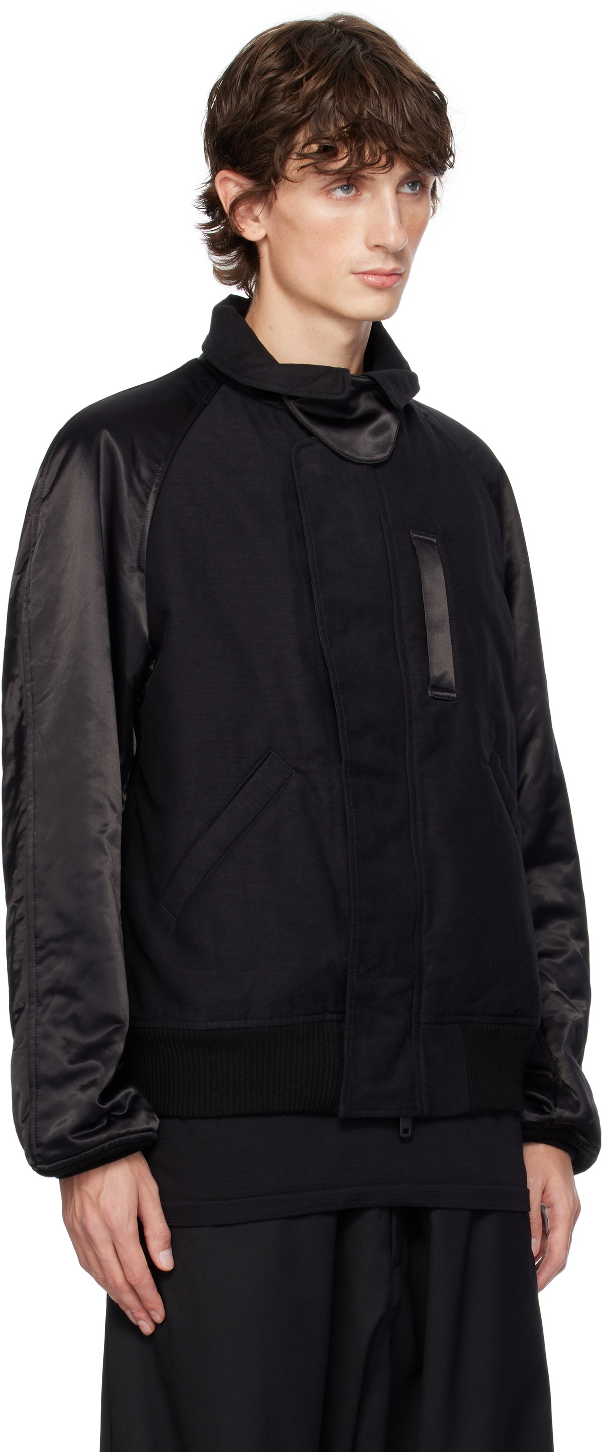 Y-3 Black Flight Bomber Jacket