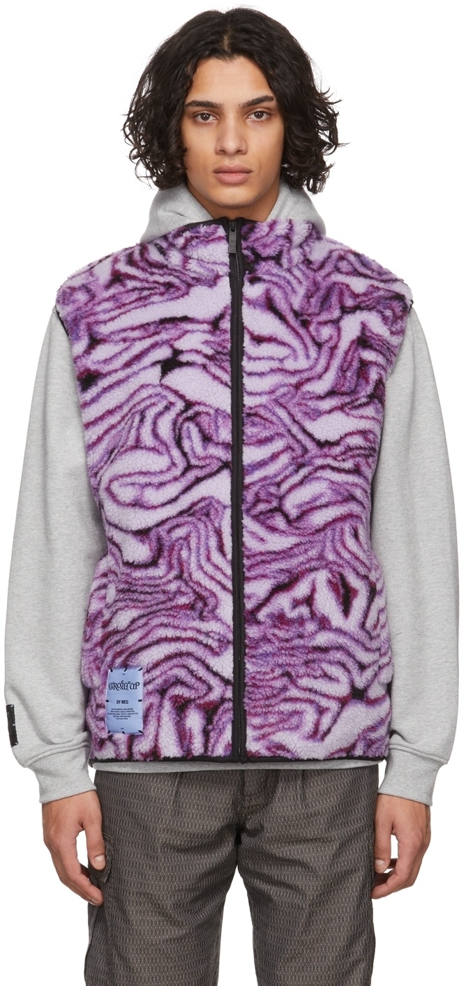 Photo: MCQ Purple Fleece Gillet Vest