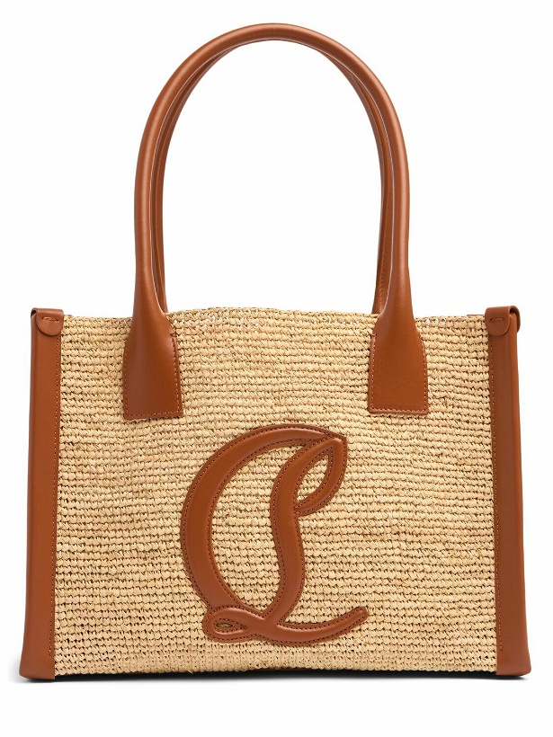 Photo: CHRISTIAN LOUBOUTIN Small By My Side Raffia Tote Bag