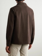 Incotex - Cotton and Cashmere-Blend Overshirt - Brown