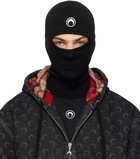 Marine Serre Black Moon Logo Knit Balaclava