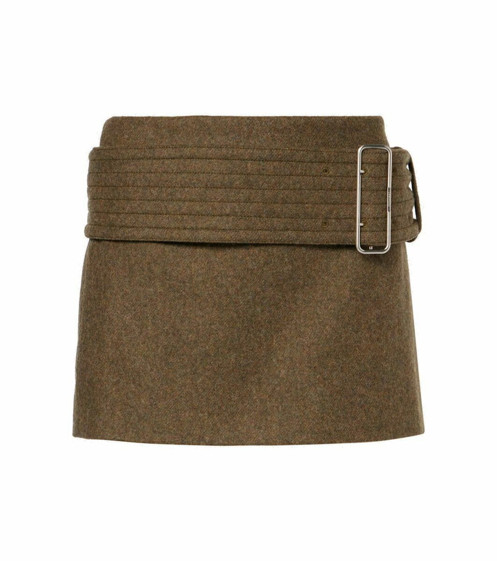 Photo: Ferragamo Wool miniskirt