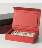 Giobagnara Parma leather and walnut domino set