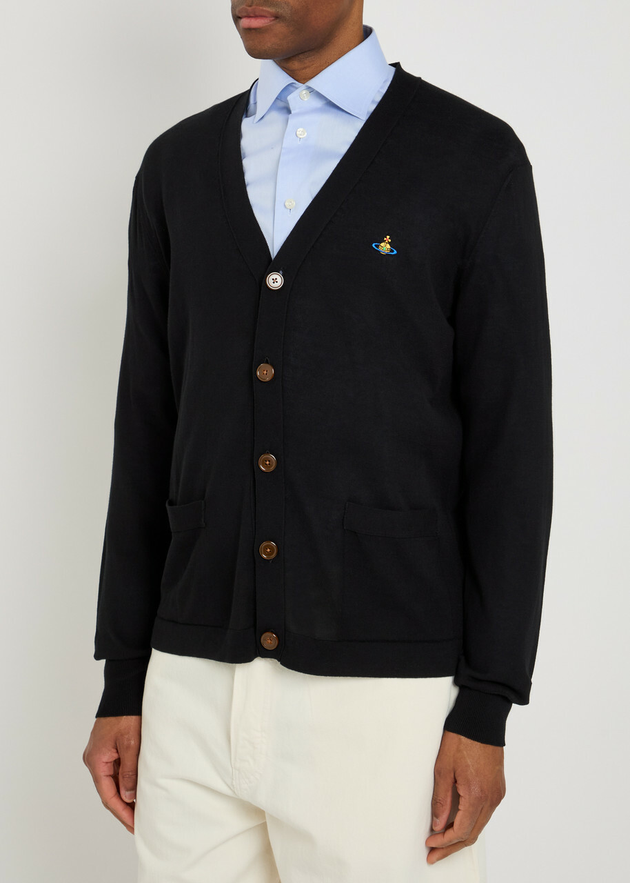 Vivienne Westwood Alex Cotton Cardigan Black