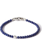 David Yurman - Sterling Silver Lapis Lazuli Beaded Bracelet - Blue