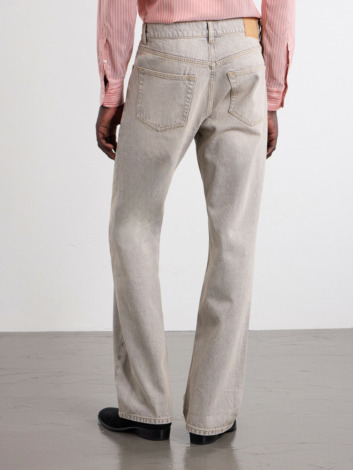 Jeanerica - Vega Straight-Leg Mid-Rise Cotton-Blend Jeans - Gray