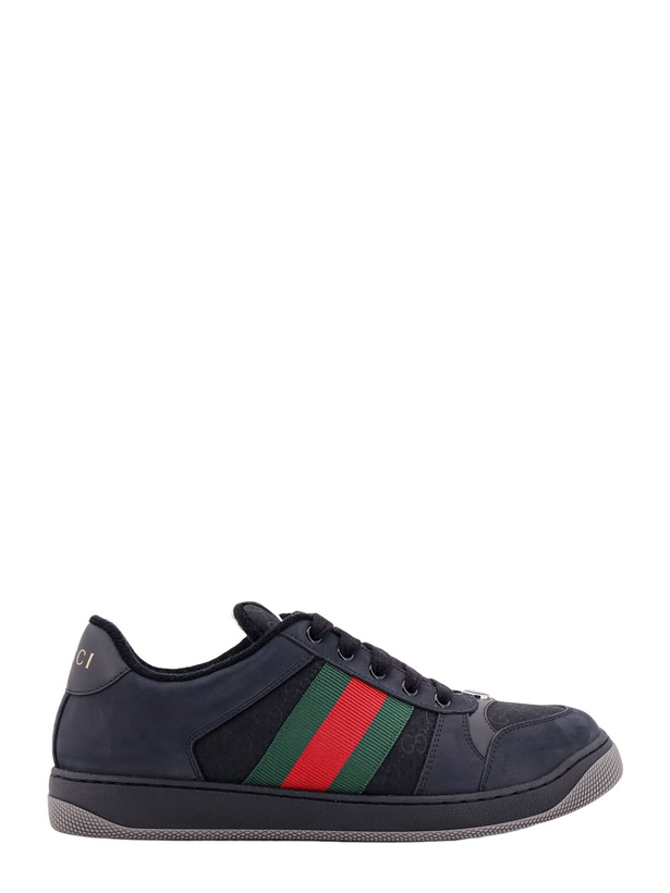 Photo: Gucci Black Leather Sneakers