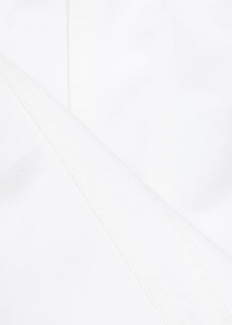Agolde Corbin Peplum-hem Denim top White