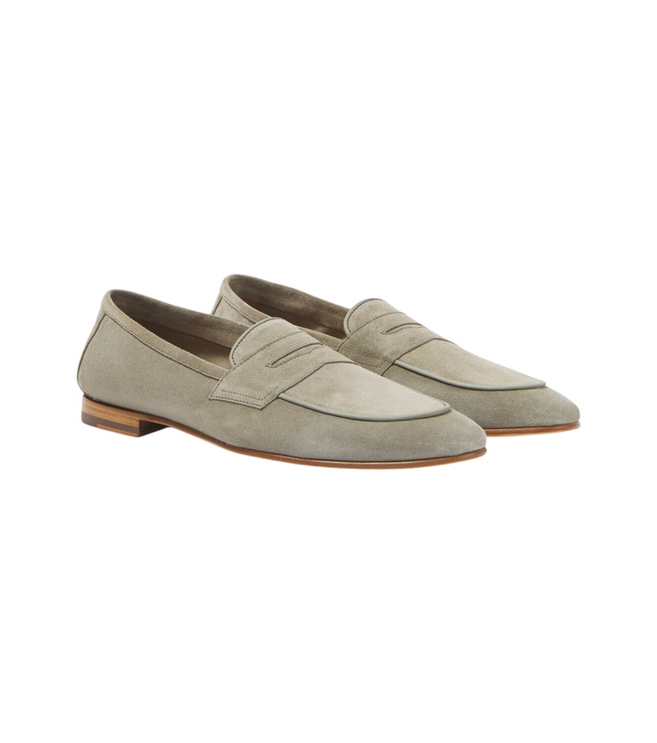 Photo: Frescobol Carioca Leme suede penny loafers