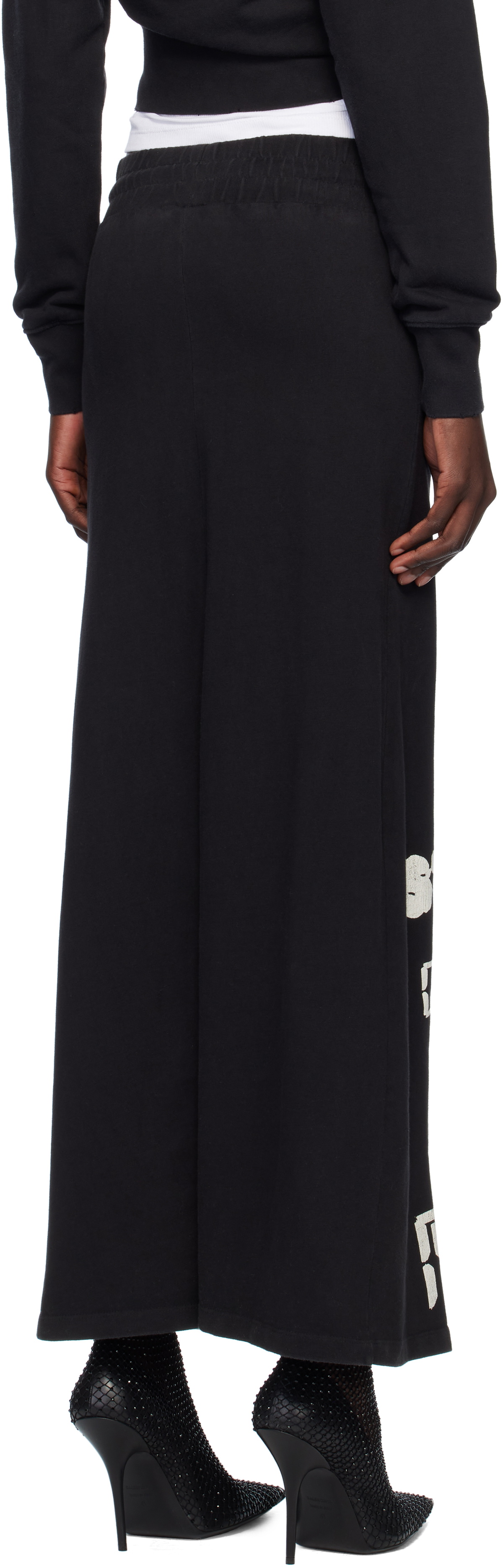 VAQUERA Black 'Runway Star' Maxi Skirt