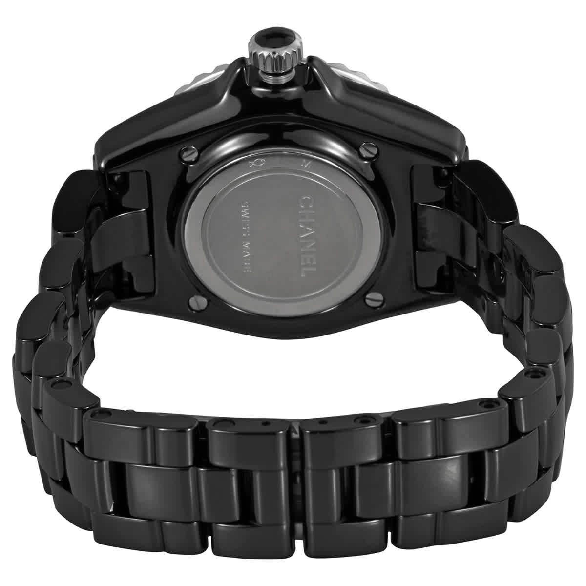 Chanel J12 Quartz Black Dial Ladies Watch H5695