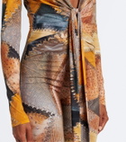 Roberto Cavalli Trompe l’œil flared jumpsuit