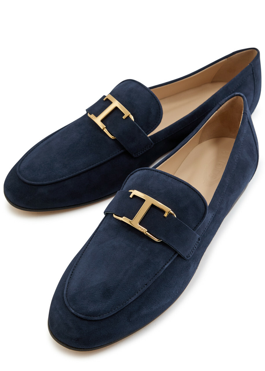 Tods Suede Loafers Navy
