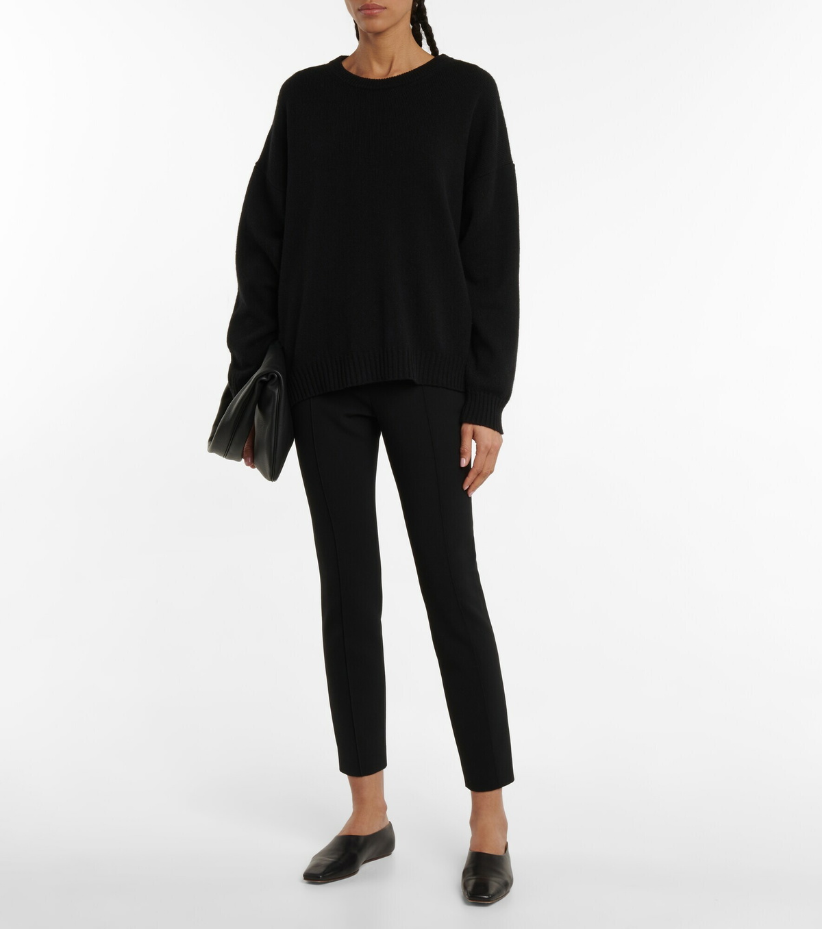 【yoshです】THE ROW kosso pants パンツ　黒レギンス The Row - Kosso wool-blend skinny pants The Row