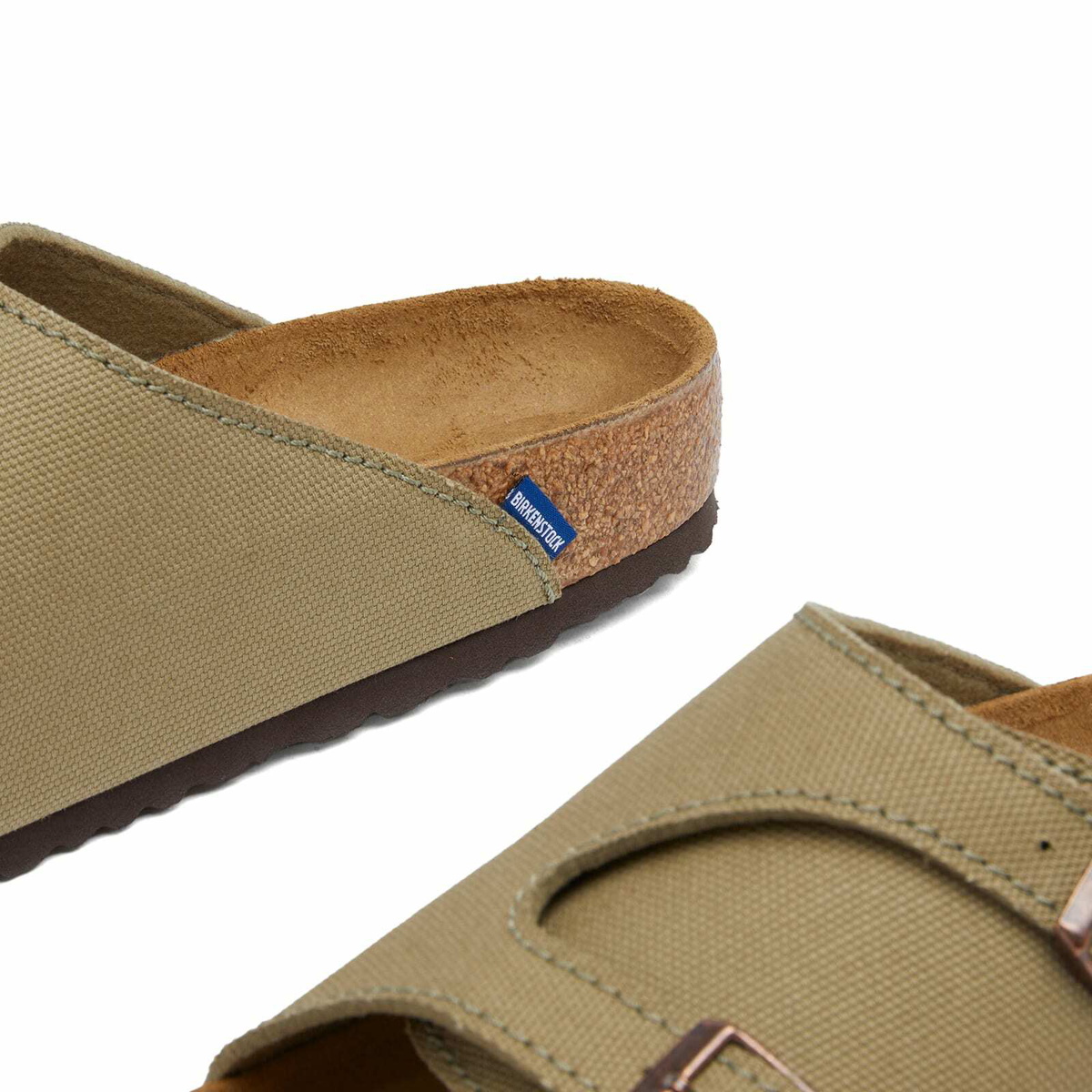 Birkenstock Men's x Jesse Leyva Zürich in Faded Khaki Suede/Canvas