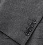 Canali - Dark-Grey Slim-Fit Mélange Wool-Sharkskin Suit Jacket - Men - Dark gray