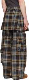 Collina Strada Brown Lawn Skirt Cargo Pants