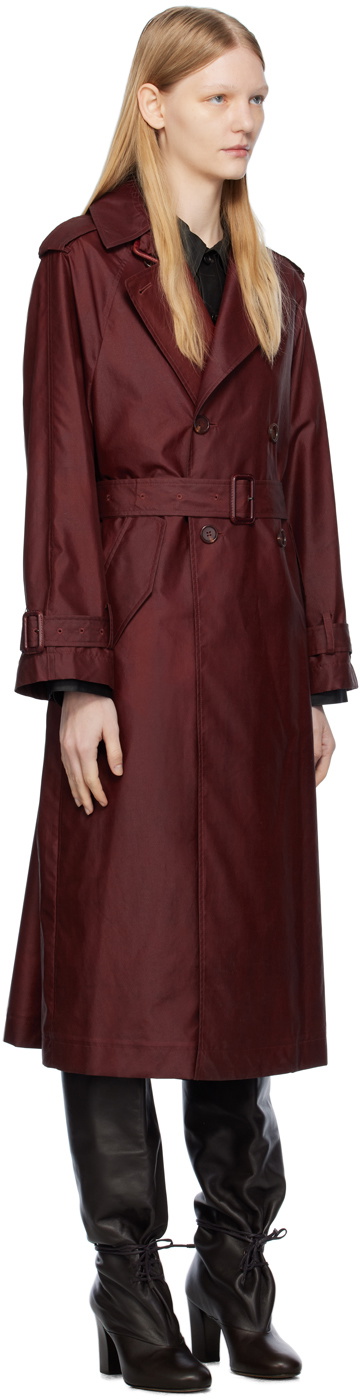 UMBER POSTPAST Brown Garment-Dyed Trench Coat