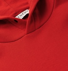 Givenchy - Logo-Print Loopback Cotton-Jersey Hoodie - Red