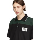 Burberry SSENSE Exclusive Black and Green Copland Polo