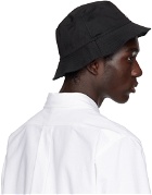 Kenzo Black Kenzo Paris Reversible Bucket Hat