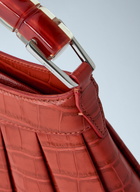 Lacoste Runway H Lenglen Crocodile Effect Leather Bag