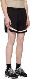 Kijun Black Paneled Shorts