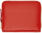 COMME des GARÇONS WALLETS Orange Leather Multicard Zip Card Holder