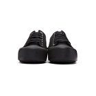 Jil Sander Black Canvas Sneakers