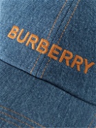 Burberry - Logo-Embroidered Denim Baseball Cap - Blue