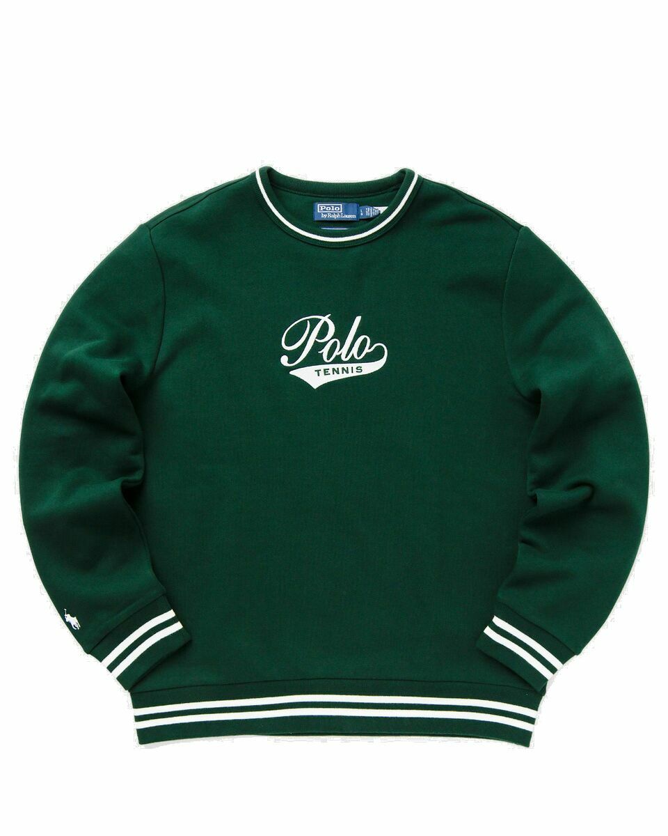 Photo: Polo Ralph Lauren Wimbledon Long Sleeve Sweatshirt Green - Mens - Sweatshirts