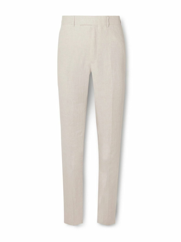 Photo: Kingsman - Straight-Leg Linen Suit Trousers - Neutrals