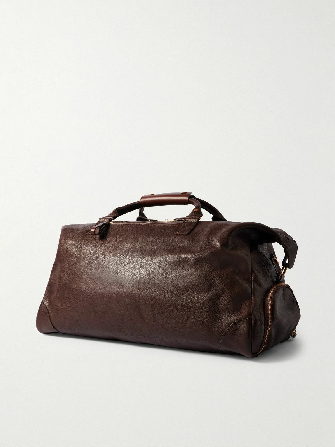 Bennett Winch - Logo-Debossed Full-Grain Leather Weekend Bag