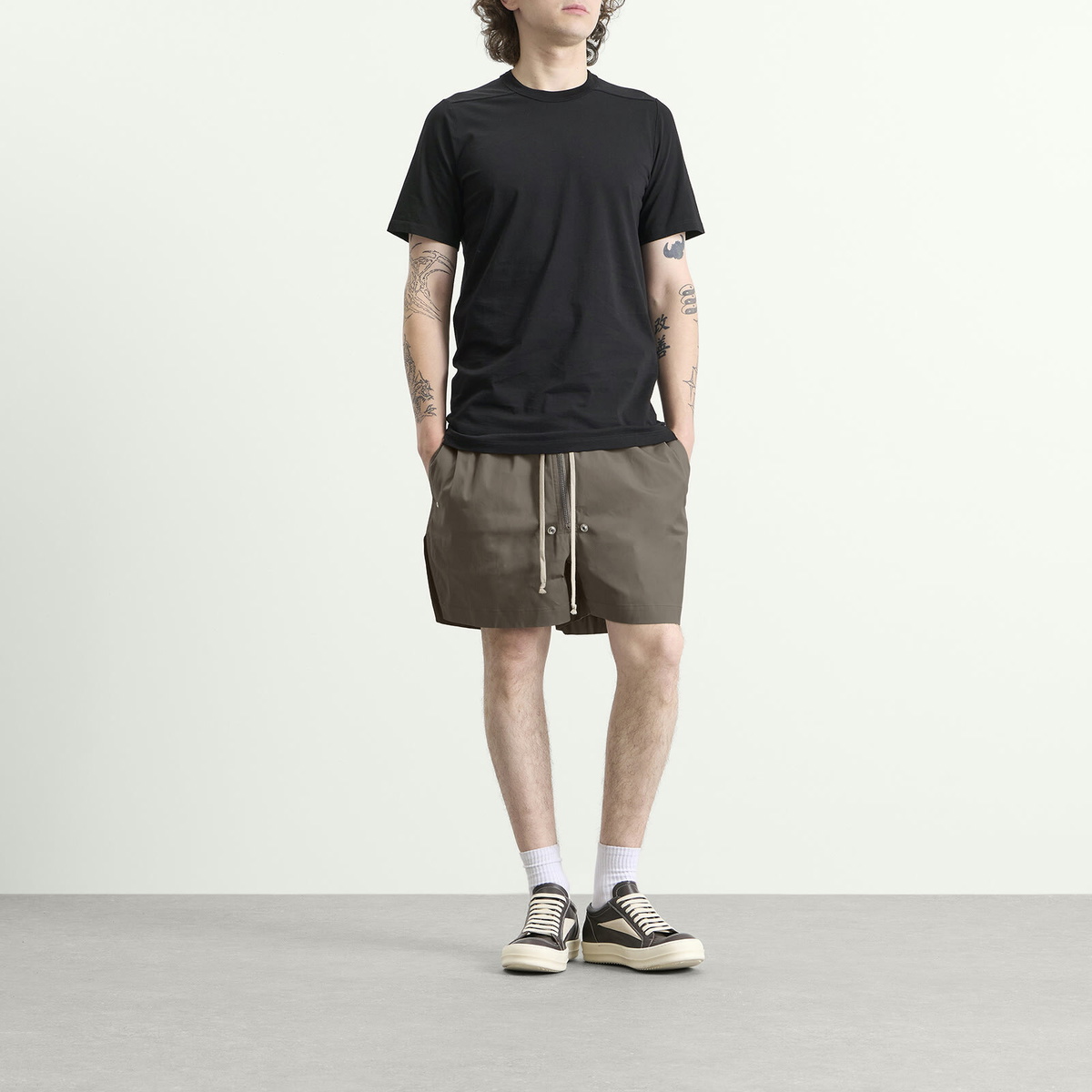Rick Owens Men's Bela Boxers Shorts in Dust