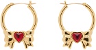 Sandy Liang Gold Present Earrings