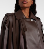 Loewe Layered leather jacket
